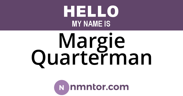 Margie Quarterman