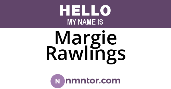Margie Rawlings