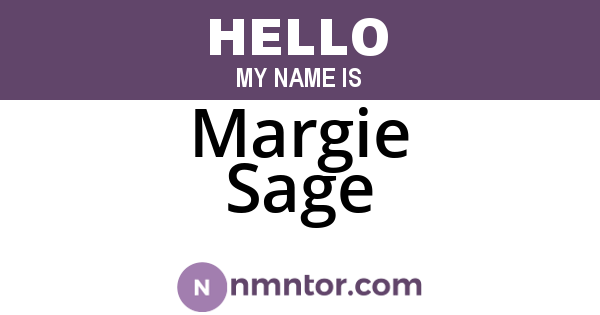Margie Sage