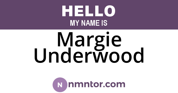 Margie Underwood