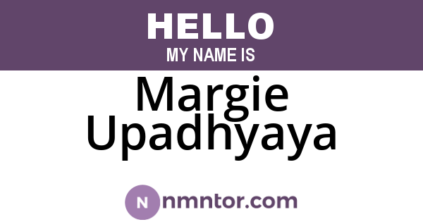 Margie Upadhyaya