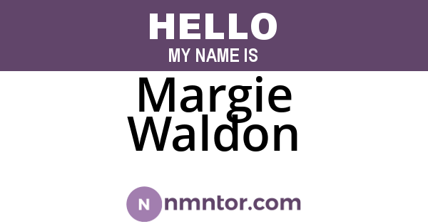 Margie Waldon
