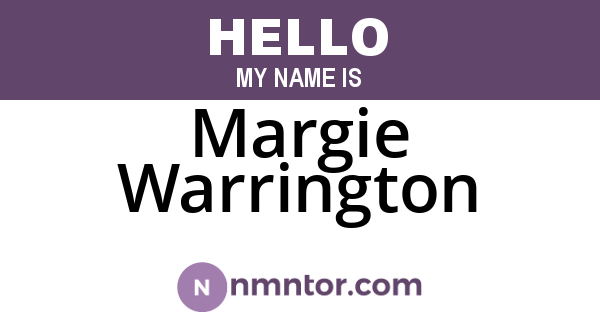 Margie Warrington