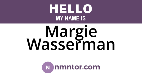 Margie Wasserman