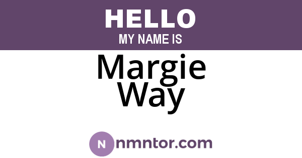 Margie Way