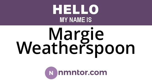 Margie Weatherspoon