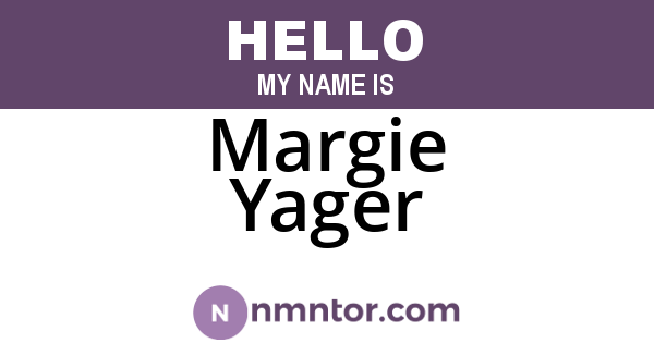 Margie Yager