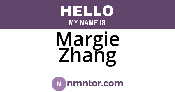 Margie Zhang