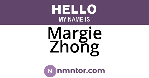 Margie Zhong