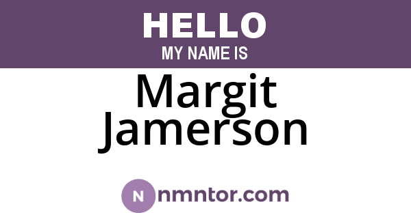 Margit Jamerson