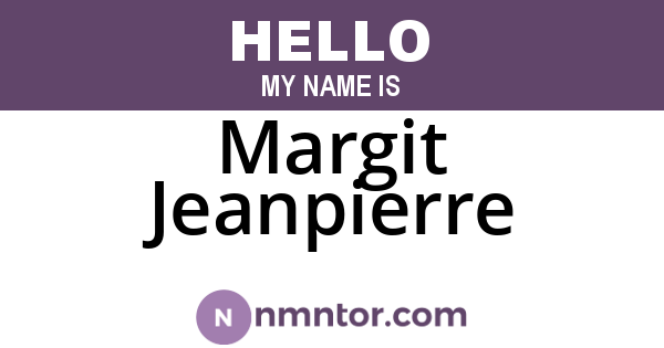 Margit Jeanpierre