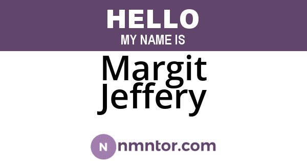 Margit Jeffery