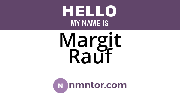 Margit Rauf