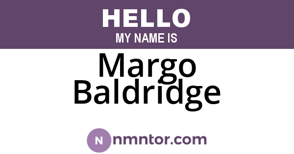 Margo Baldridge