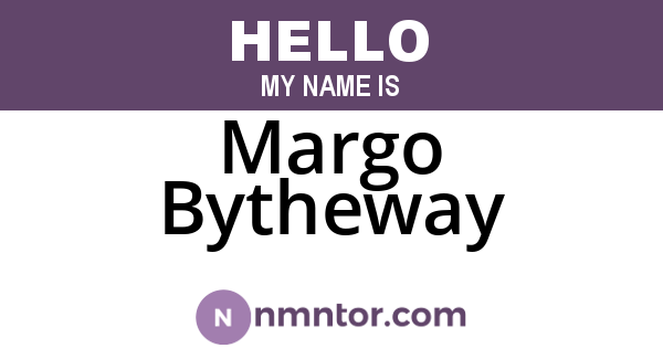 Margo Bytheway