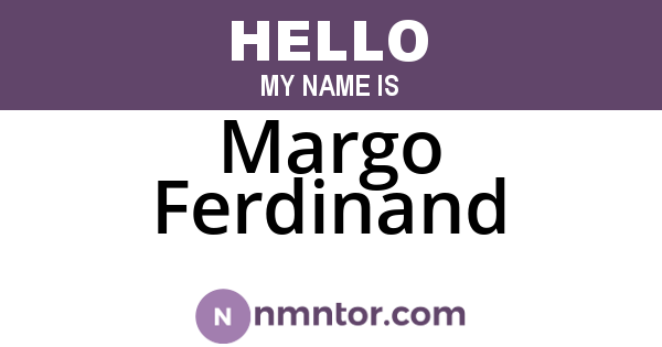 Margo Ferdinand