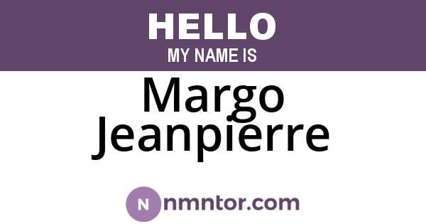 Margo Jeanpierre