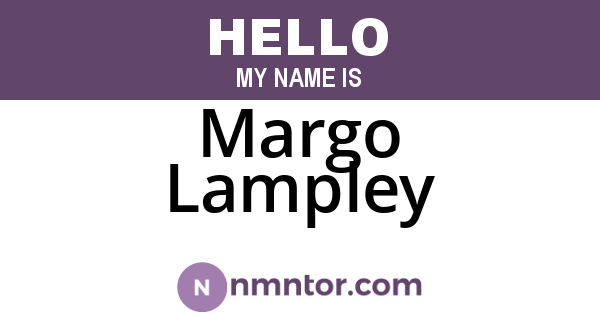 Margo Lampley