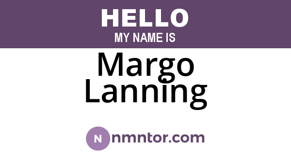 Margo Lanning