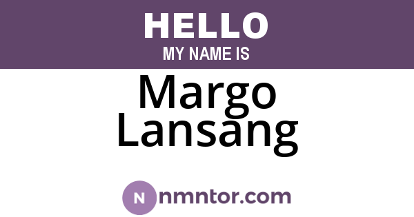 Margo Lansang