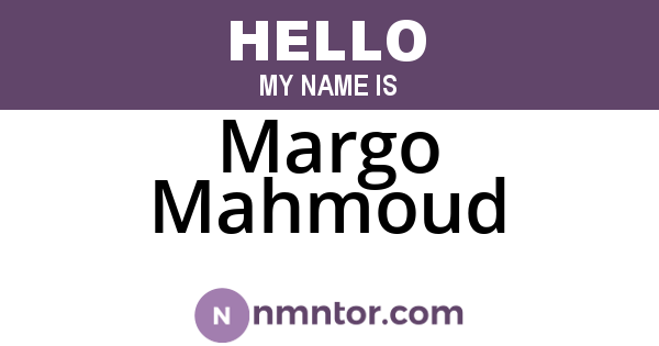Margo Mahmoud