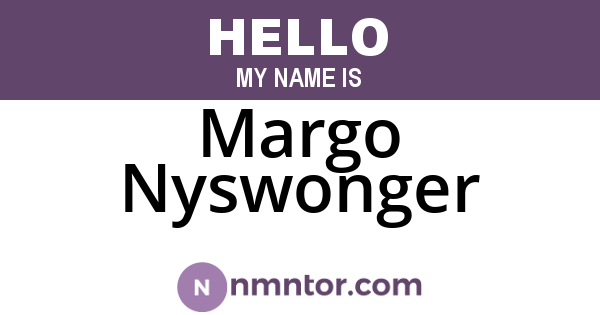 Margo Nyswonger