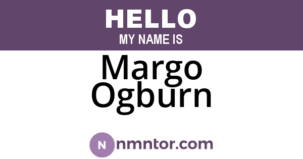 Margo Ogburn