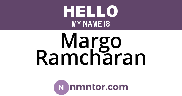 Margo Ramcharan