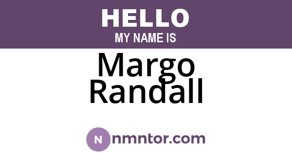 Margo Randall