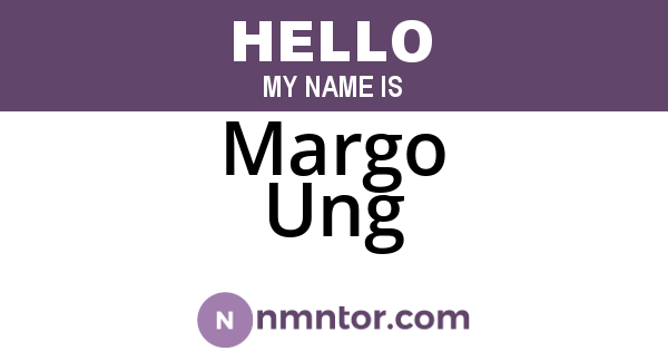 Margo Ung