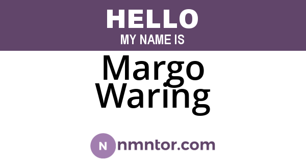 Margo Waring