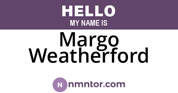 Margo Weatherford