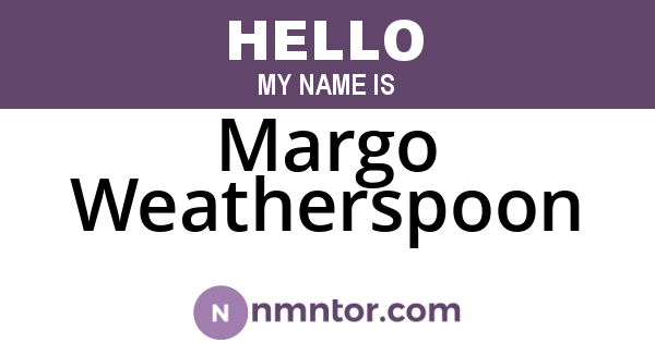 Margo Weatherspoon