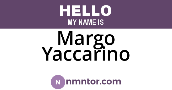 Margo Yaccarino