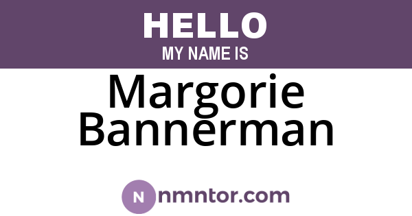 Margorie Bannerman