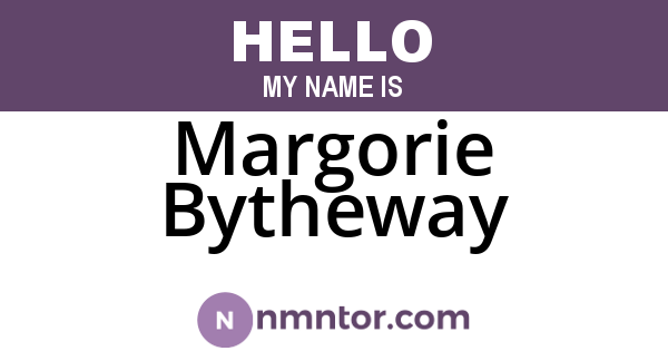 Margorie Bytheway