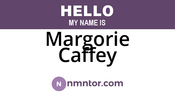 Margorie Caffey