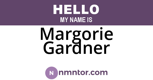 Margorie Gardner