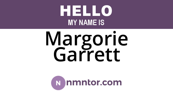 Margorie Garrett