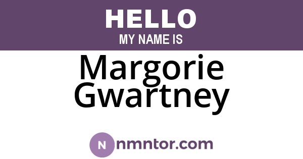 Margorie Gwartney