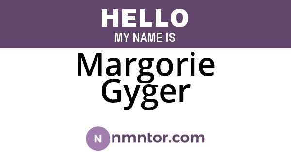 Margorie Gyger