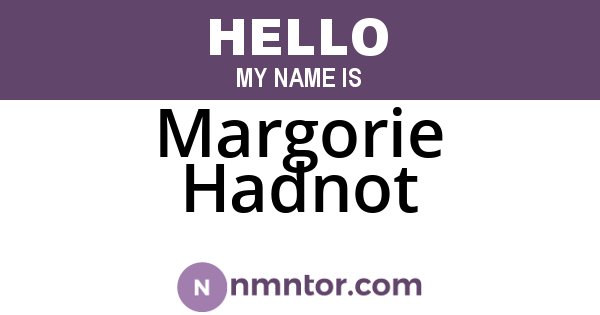Margorie Hadnot