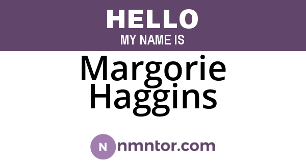 Margorie Haggins