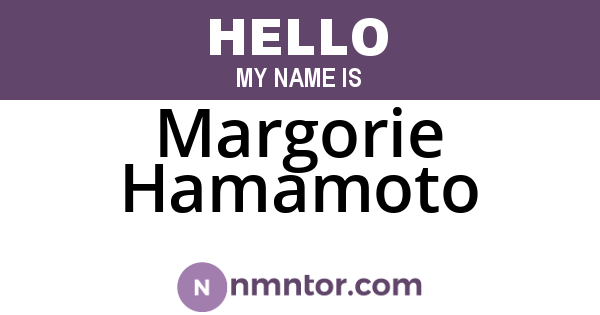 Margorie Hamamoto