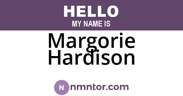 Margorie Hardison
