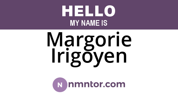 Margorie Irigoyen