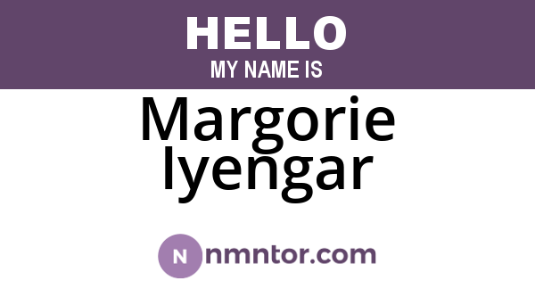 Margorie Iyengar