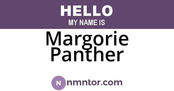 Margorie Panther