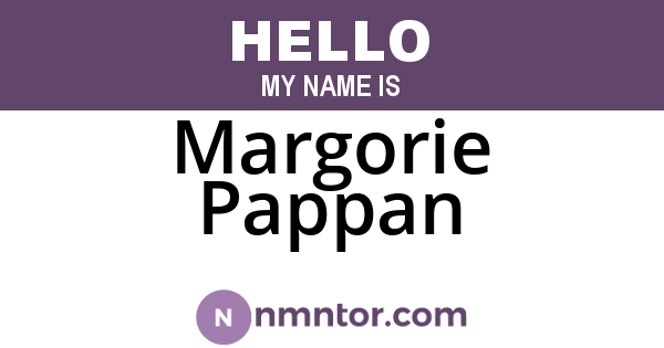 Margorie Pappan