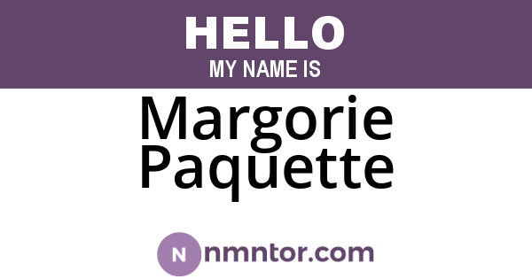 Margorie Paquette